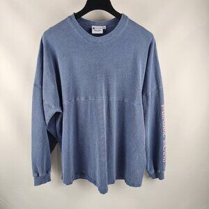 Spirit Jersey Sweatshirt Mens XL MGM Resorts Atlantis Spell Out Logo Blue